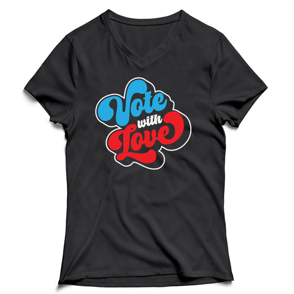 Vote With Love "Groovy" Women's V-Neck